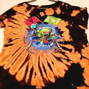 hand REVERSE dyed Invader ZIM REVERSE TYE DYE LOOT WEAR EXCLUSIVE